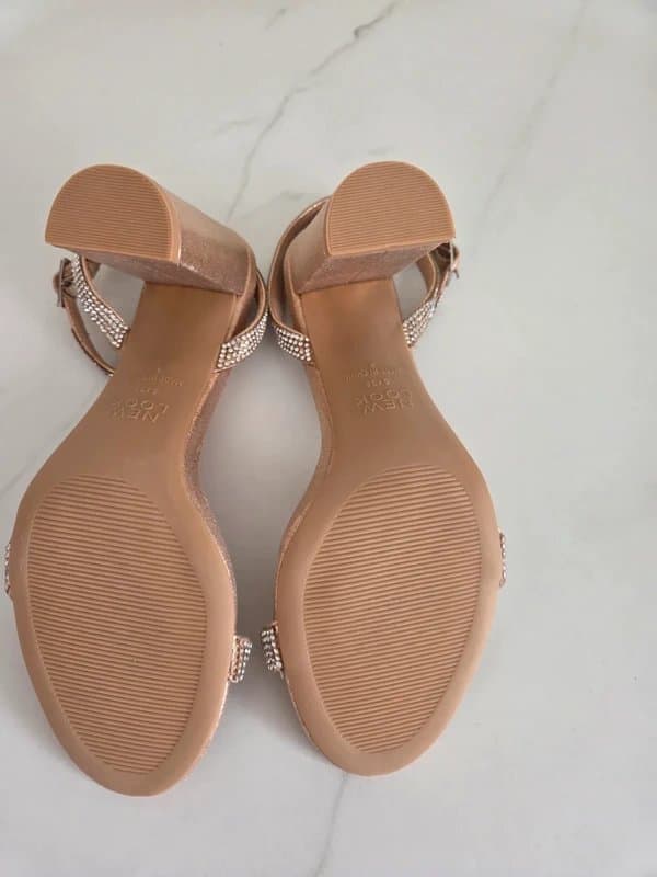 New Look New Look Rose Beige Diamante Embellished Heels – UK Size 5
