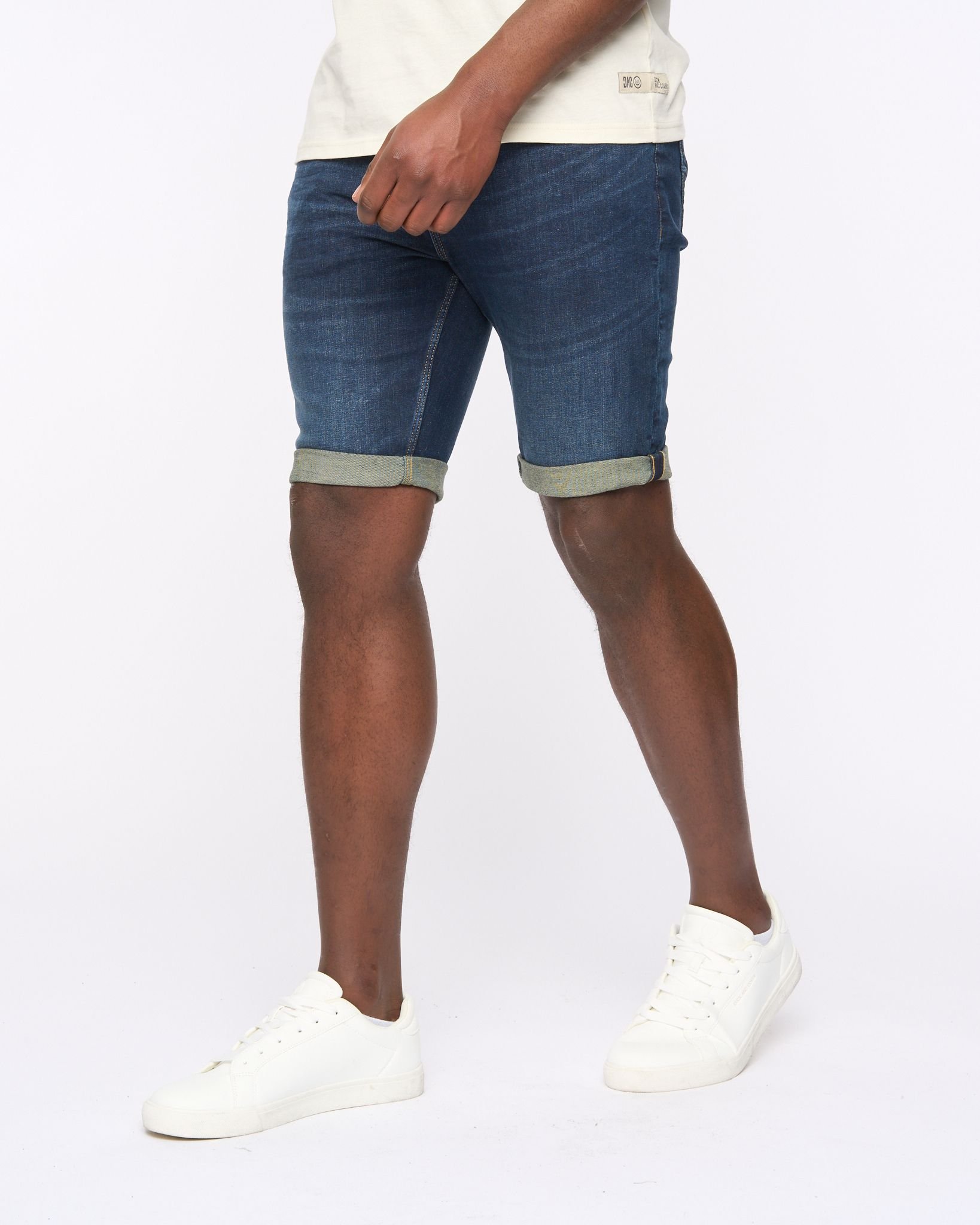 Duck&Cover Duck&Cover Men's Mustone Denim Shorts in Dark Navy - 2