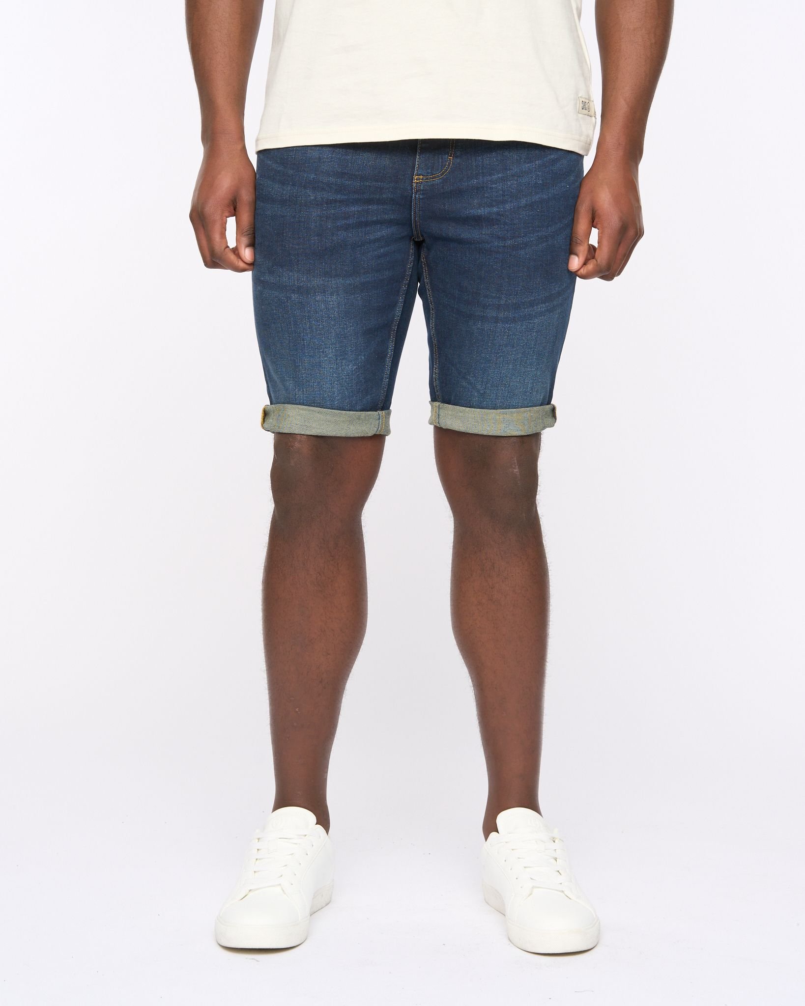 Duck&Cover Duck&Cover Men's Mustone Denim Shorts in Dark Navy - 4