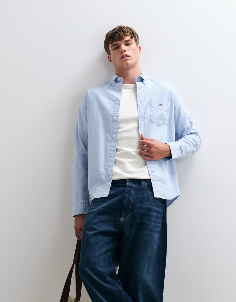 ASOS Gant regular fit classic oxford shirt in light blue - 1