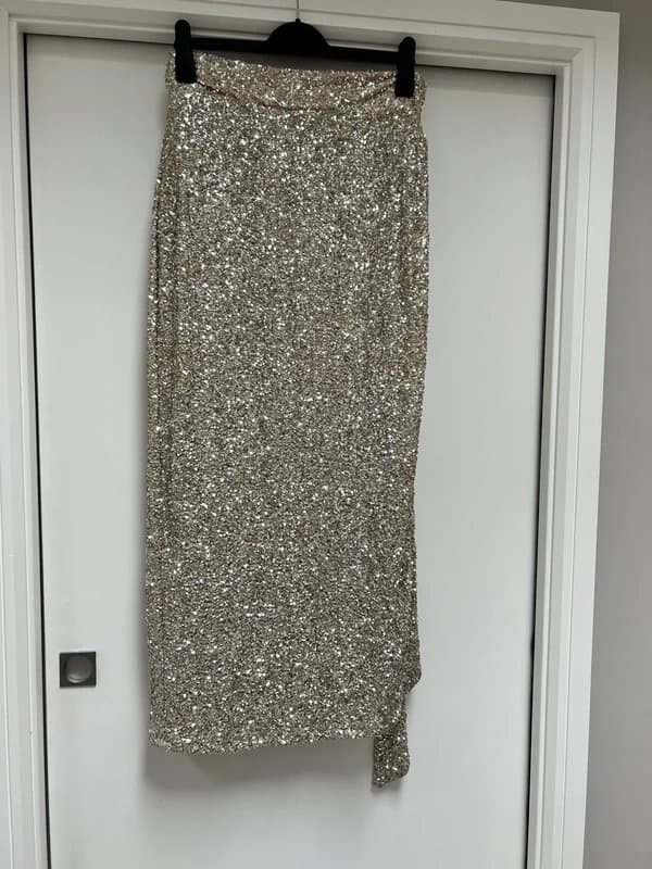 Never Fully Dressed Never Fully Dressed Maxi Wrap Sequin Jaspre Skirt Size 16