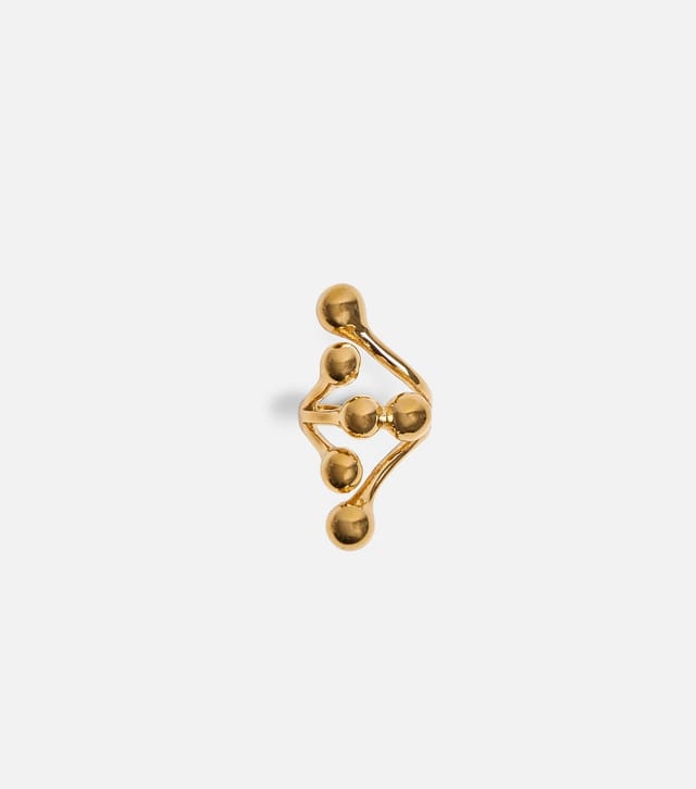 Public Desire Gold Tone Ball Detail Ring Public Desire New Look - 2