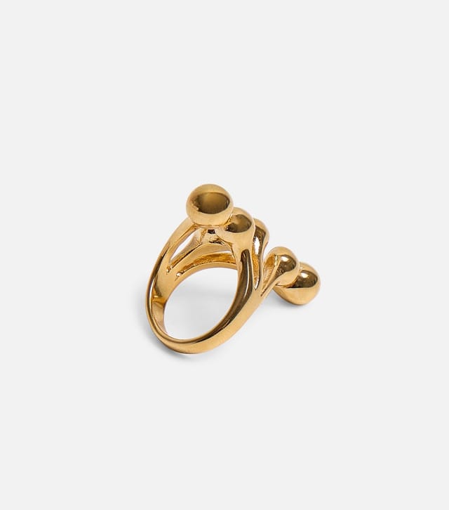 Public Desire Gold Tone Ball Detail Ring Public Desire New Look - 3