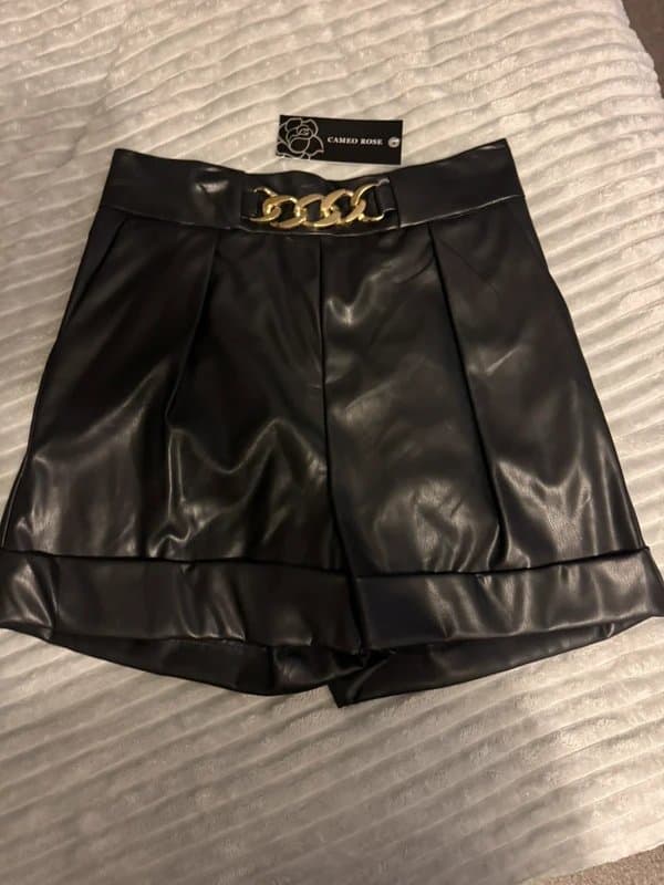 New Look Leather shorts