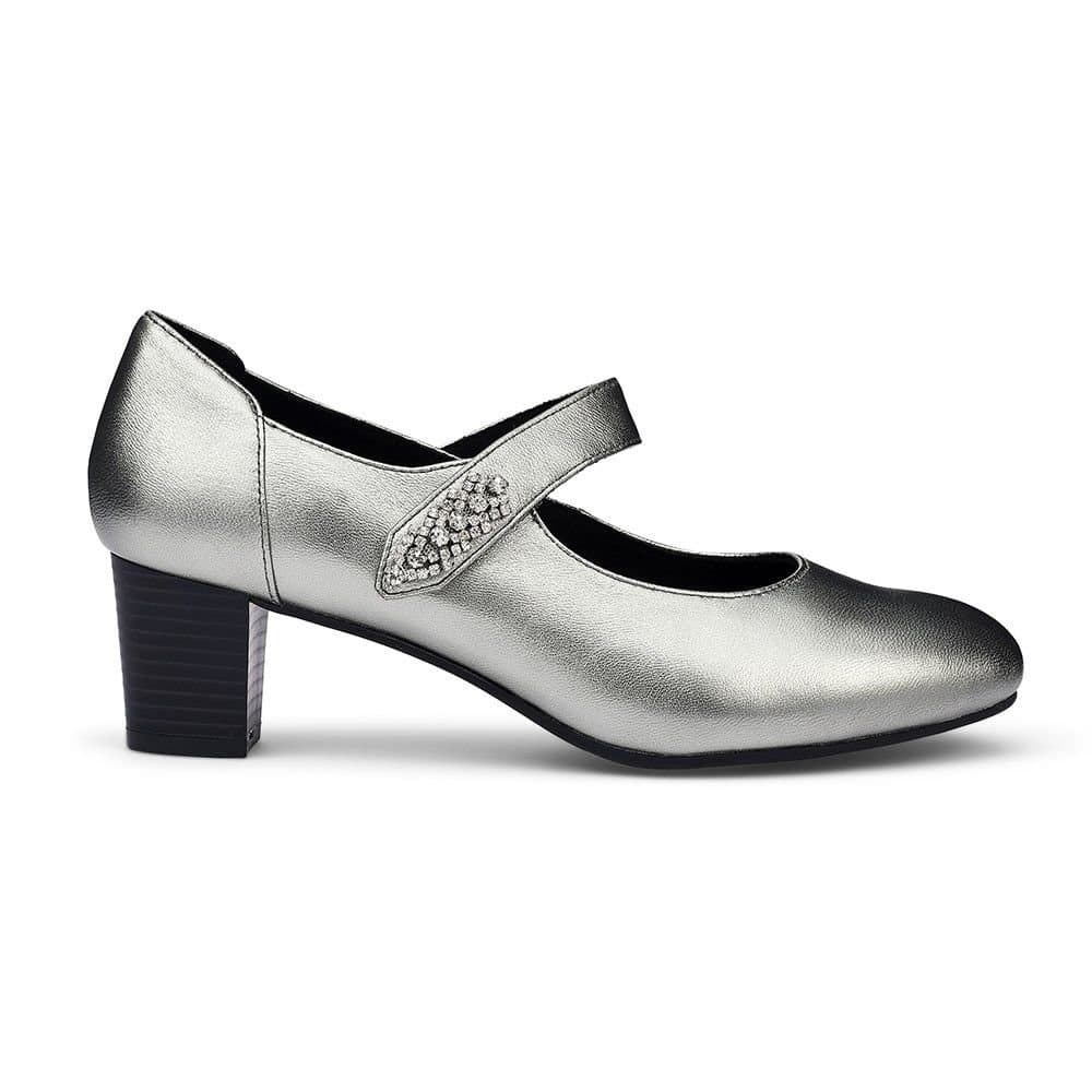 Hotter Hotter Women's Wide Fit 'Duet' Classic Heeled Shoes in Metallics
