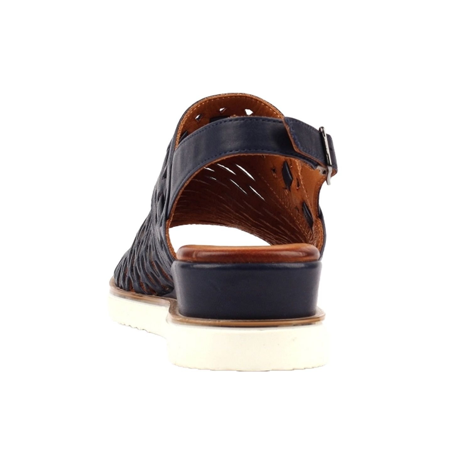 Lunar Lunar Women's Hailey Leather Sandals in Navy - 2