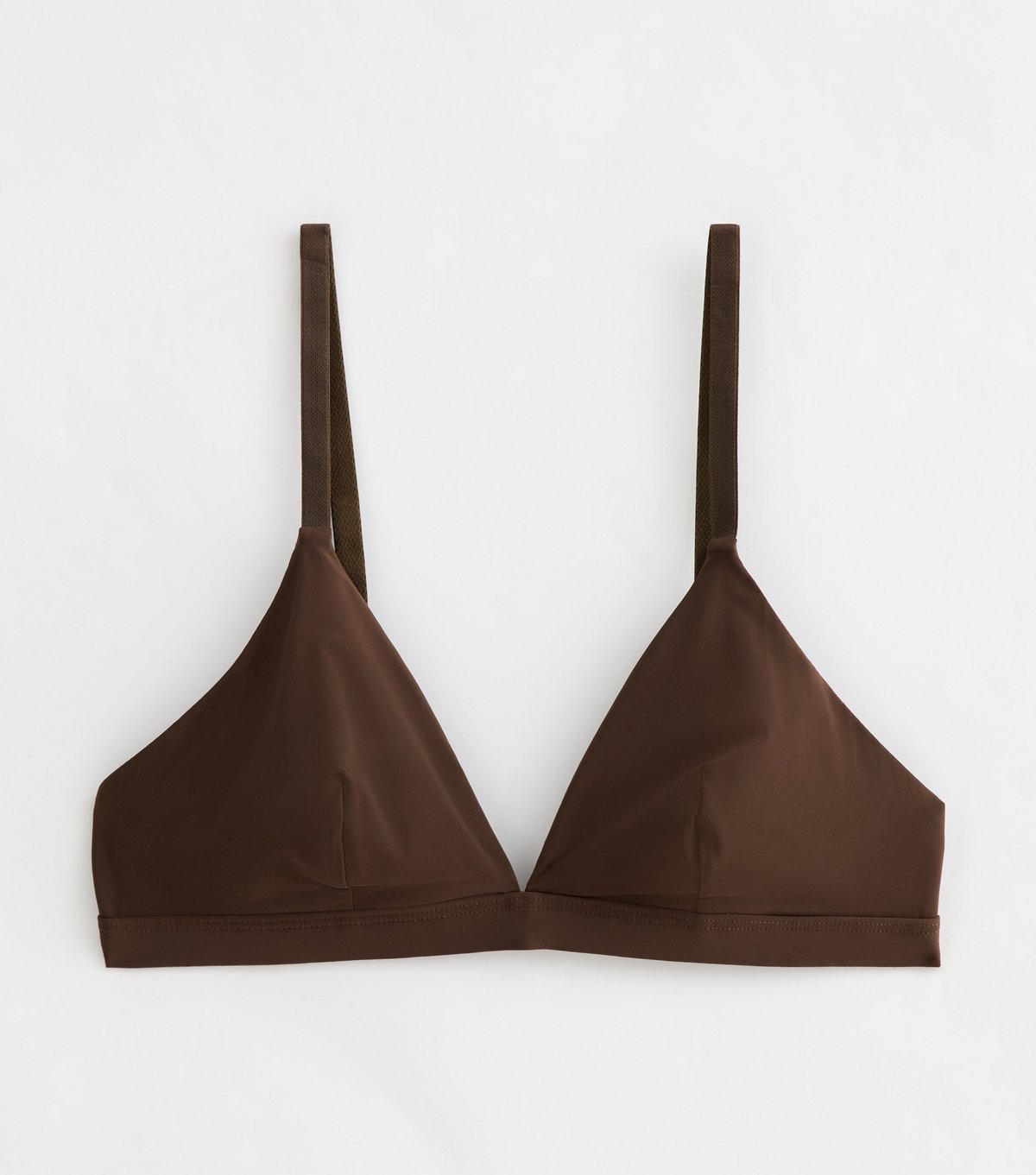 New Look Women's Brown Non Padded Triangle Microfibre Bralette New Look - 1