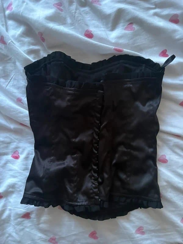 New Look Black embroidered new look corset