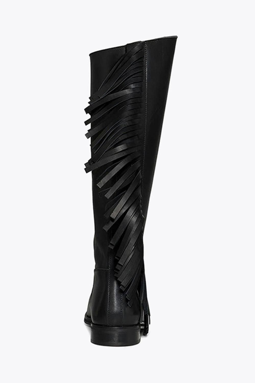 Steve Madden STEVE MADDEN Women's 'Nigella Boot Black' Leather Boots in Black - 4