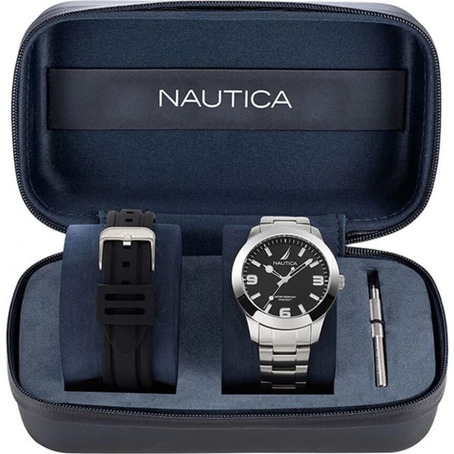 Nautica Nautica Men's NAPPBF205 Pacific Beach 42mm Quartz Watch in Silver - 2