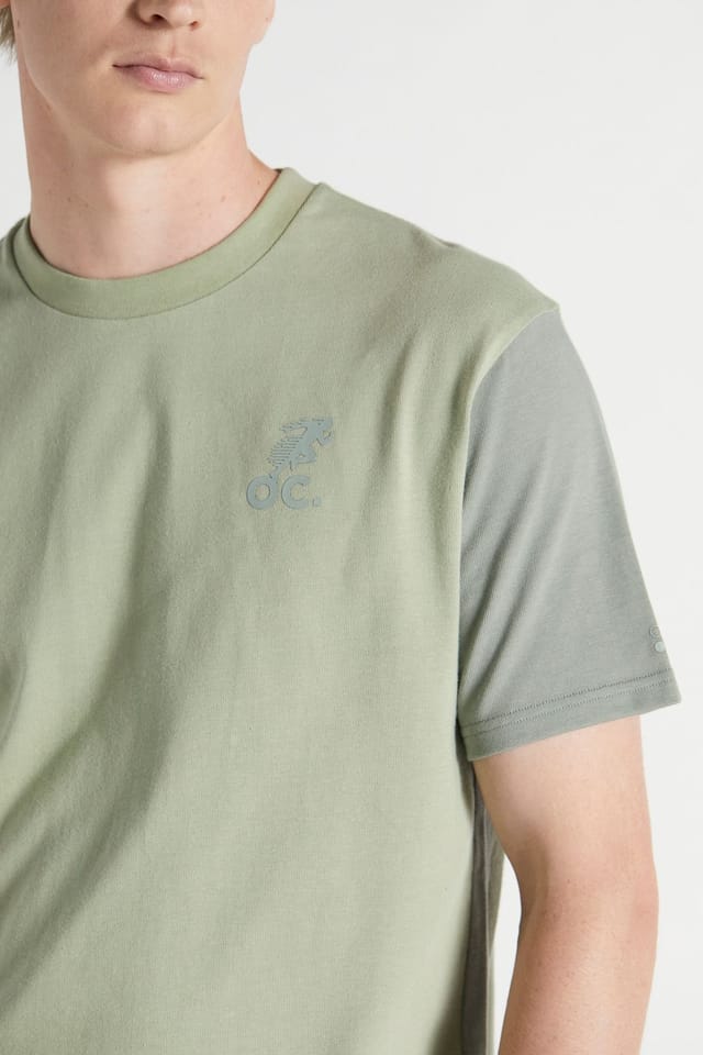Original Creator Original Creator Men's Colour Block T-shirt in Green - 3