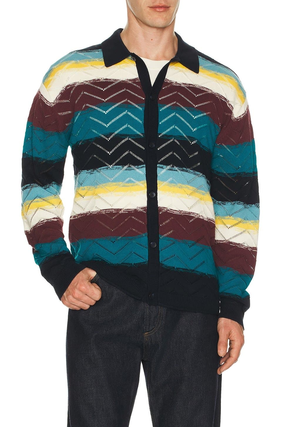 revolve Open Structure Knitted Cardigan