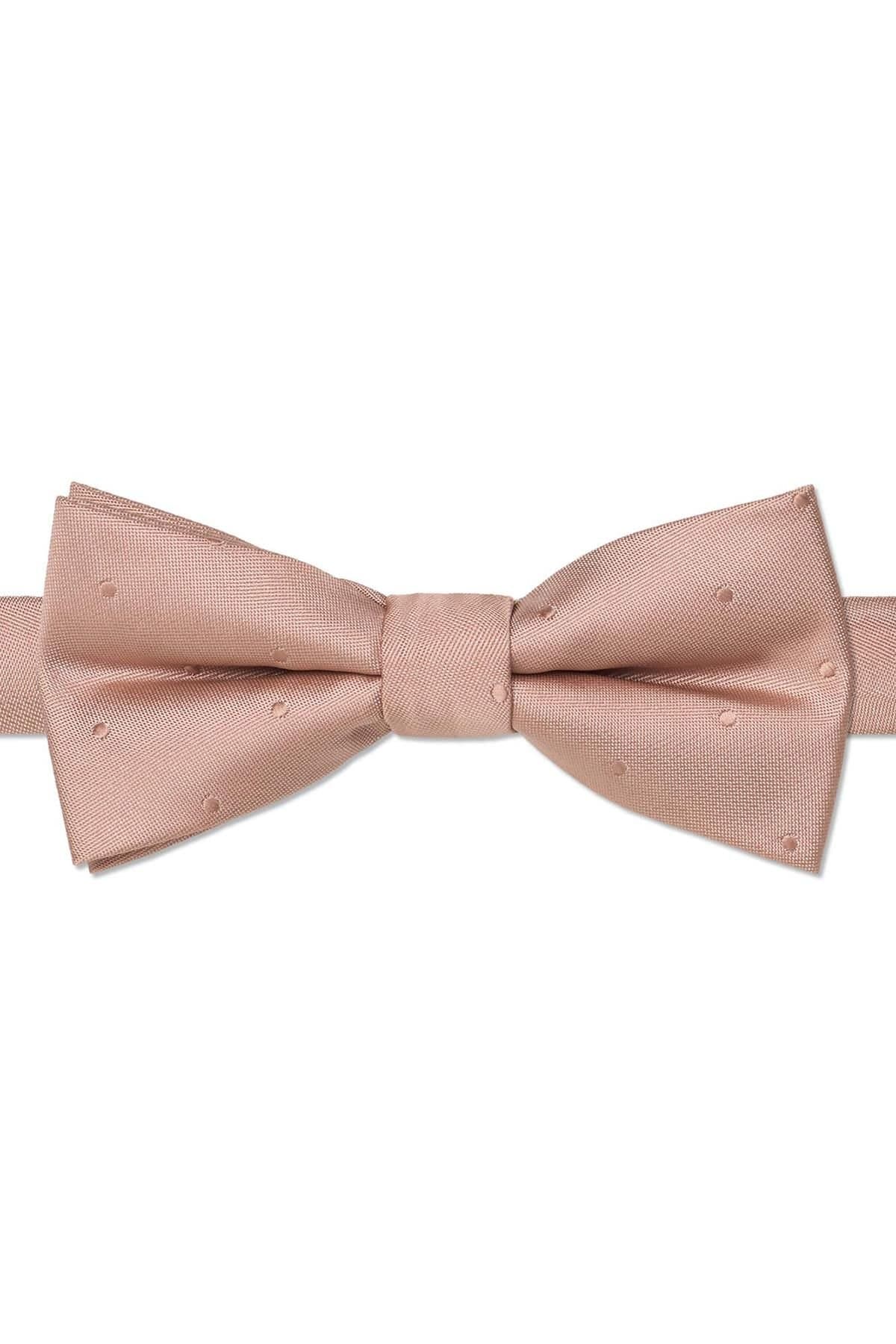 Paisley of London Paisley of London Men's Childrens banded bow tie - Rose Gold self dot