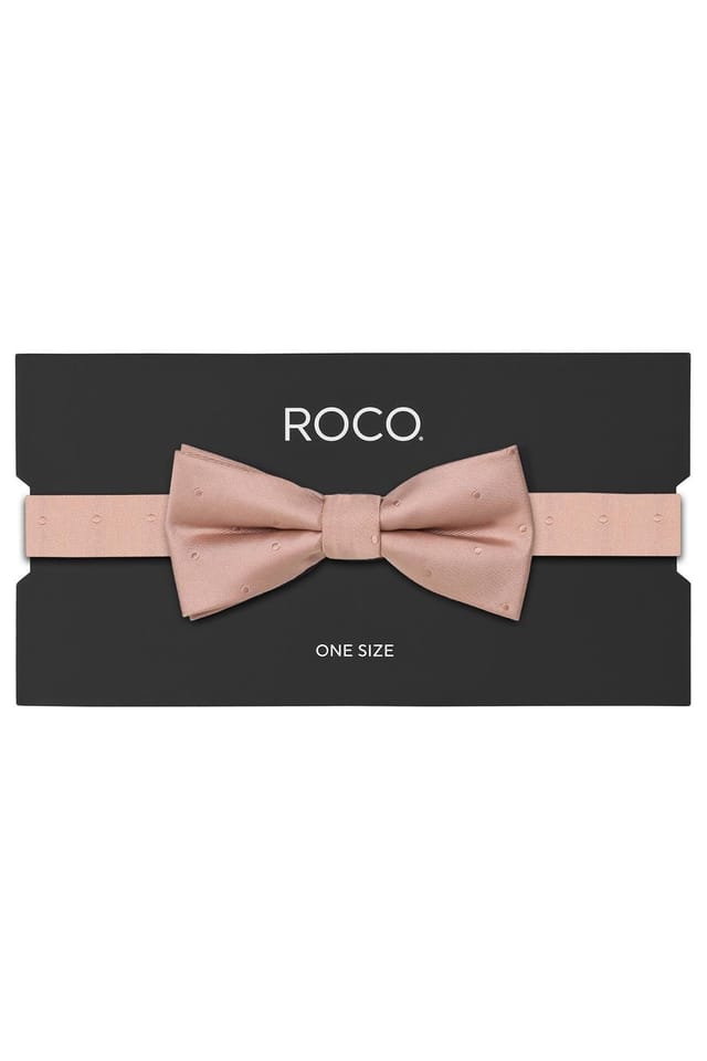 Paisley of London Paisley of London Men's Childrens banded bow tie - Rose Gold self dot - 2