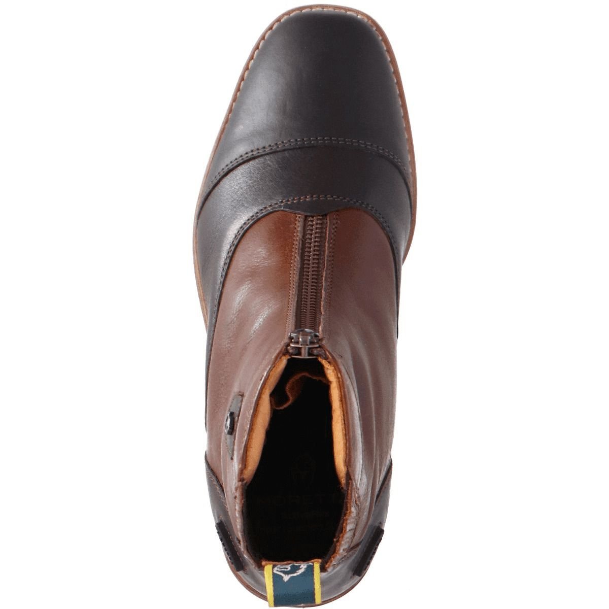 Moretta Moretta Women's Viviana Zip Leather Paddock Boots in Brown - 3