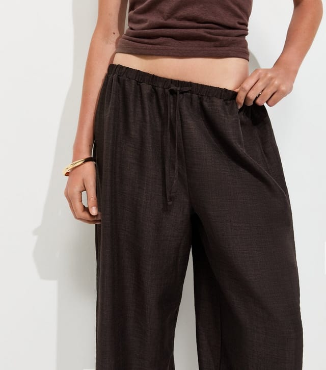New Look Women's Brown Drawstring Cuffed Trousers New Look - 2
