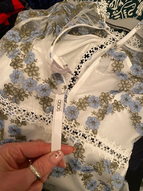 ASOS White and blue dress