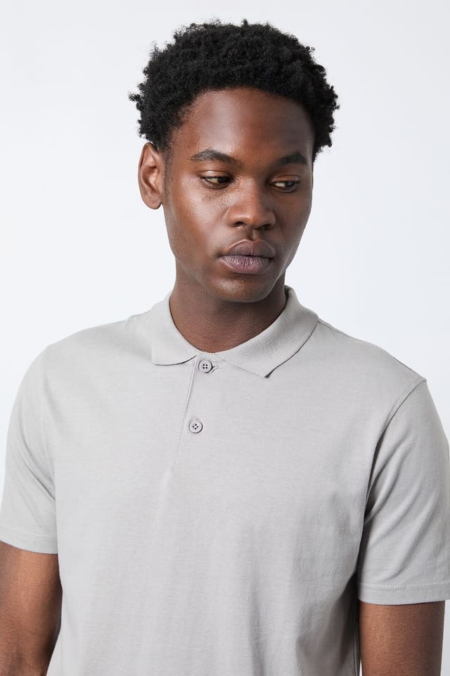 Burton Burton Men's Grey Jersey Polo Shirt - 2