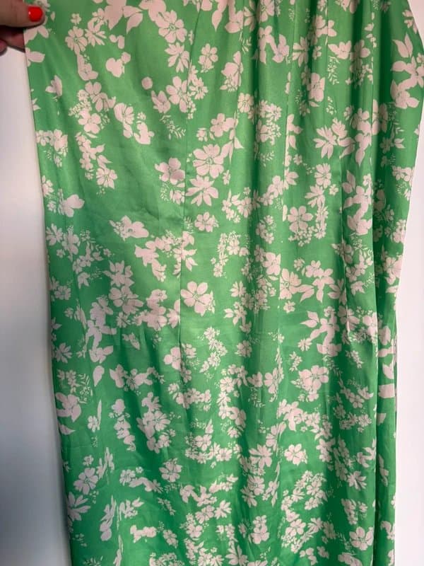 Never Fully Dressed Never Fully Dressed green satin maxi size 16