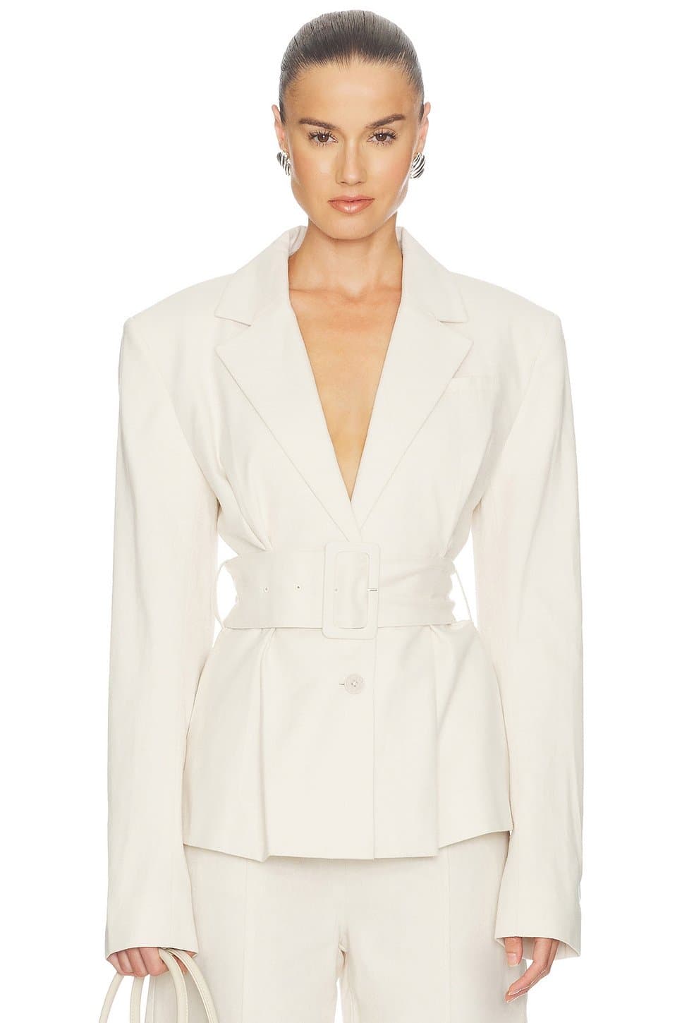 revolve Linen Suiting Blazer