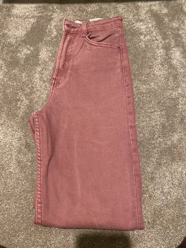 Bershka Den dark rose jeans