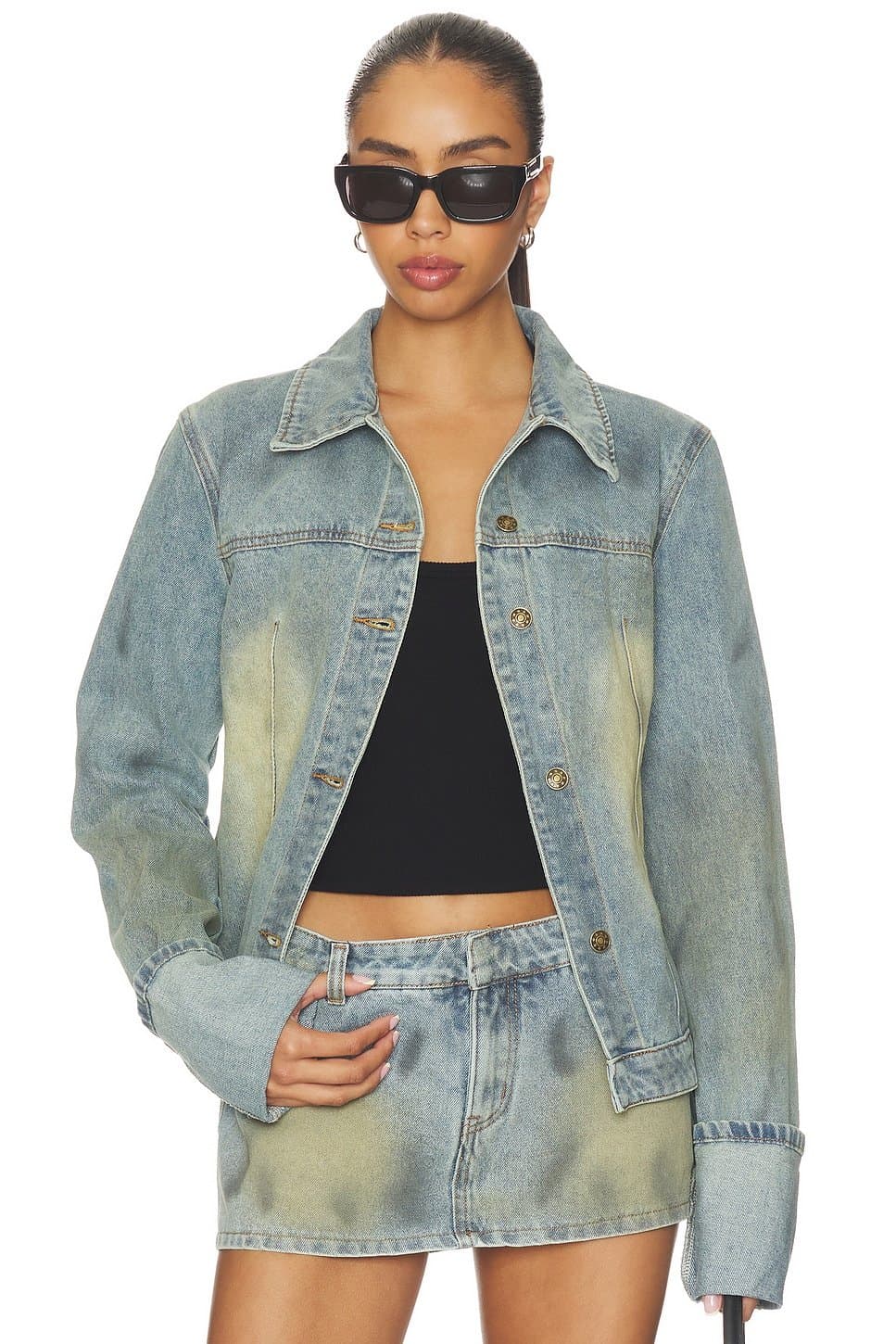 revolve Revolve Stone Blue Denim Jacket