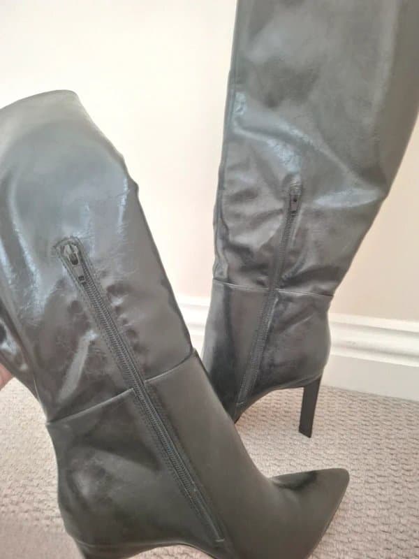 ASOS Design Black faux leather boots