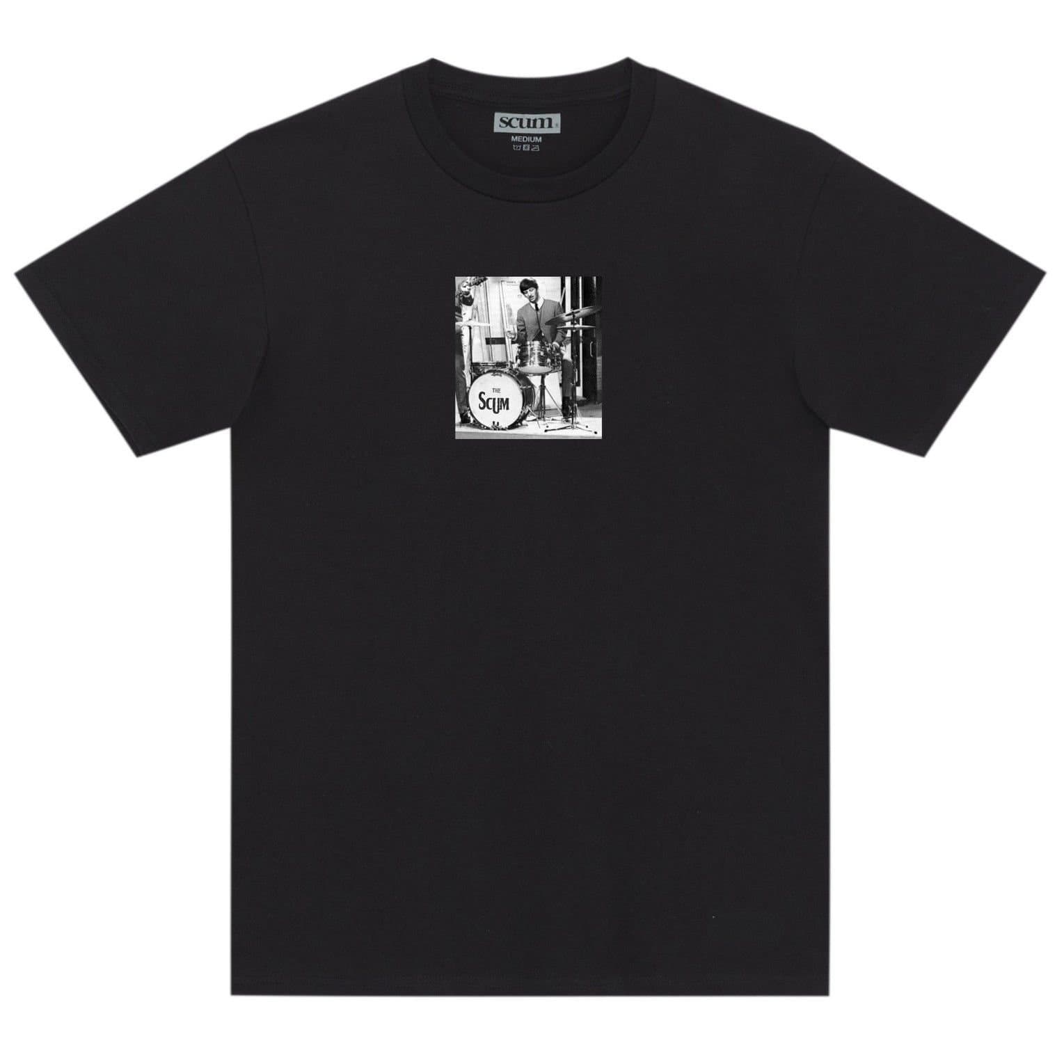 Scum Scum Men's Da 5Th Beatle T-Shirt in Black