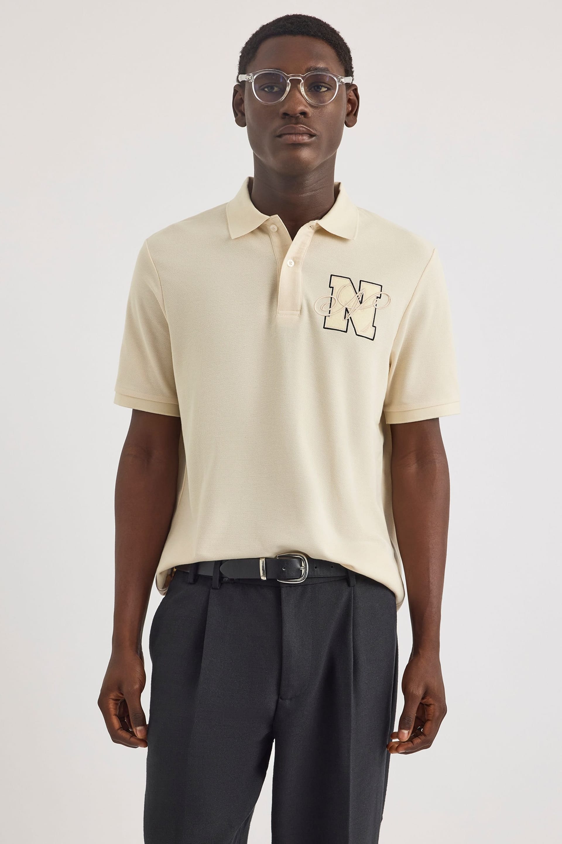 Nautica Men's Ivory Tandra Polo Shirt