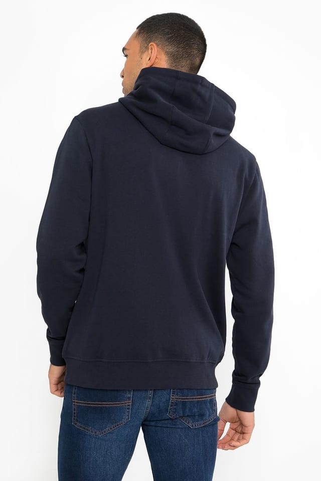 Threadbare Threadbare Men's Cotton Blend 'Clementine' Hoody in Navy - 2
