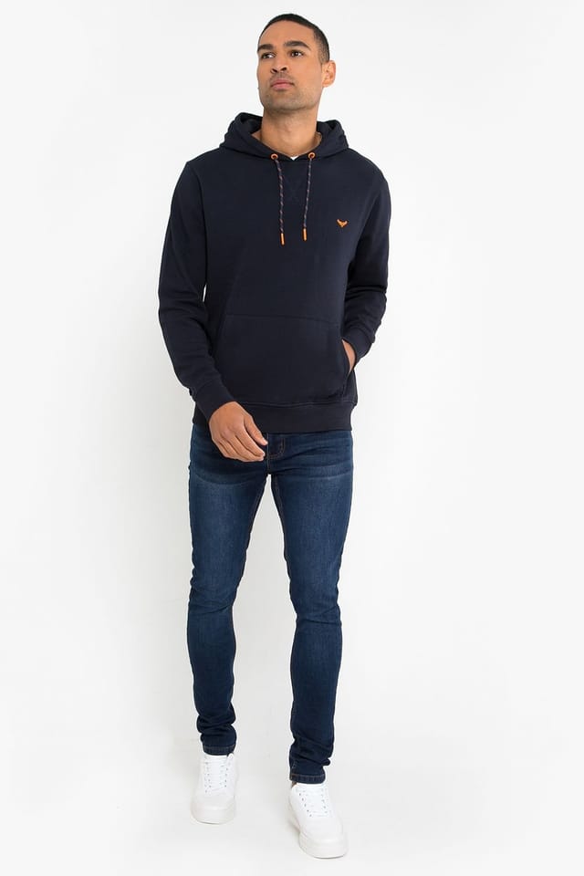 Threadbare Threadbare Men's Cotton Blend 'Clementine' Hoody in Navy - 3