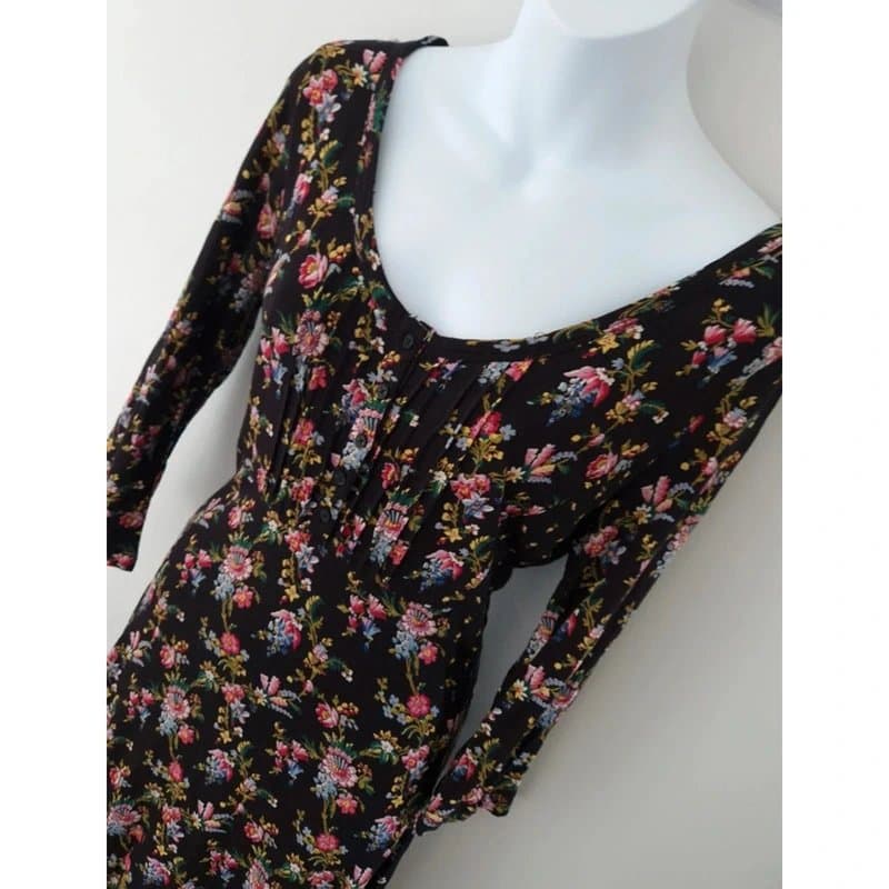 FatFace FatFace viscose floral scoop neck summer midi dress UK size 10