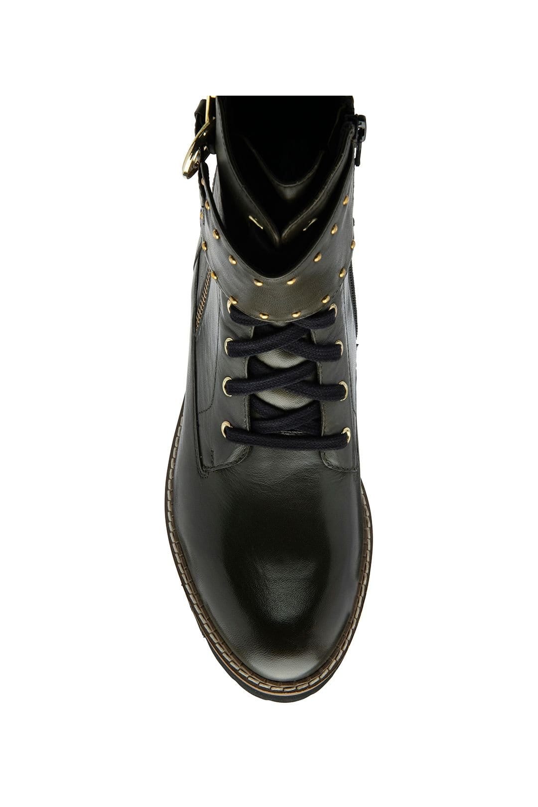 Lotus Lotus Women's 'Foster' Leather Ankle Boots in Khaki - 4