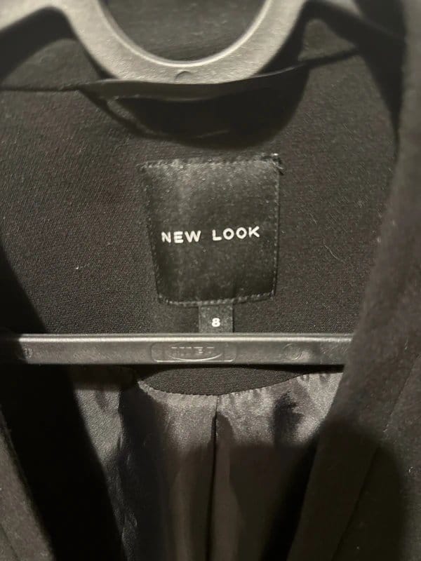 New Look Black Cropped Blazer Size 8