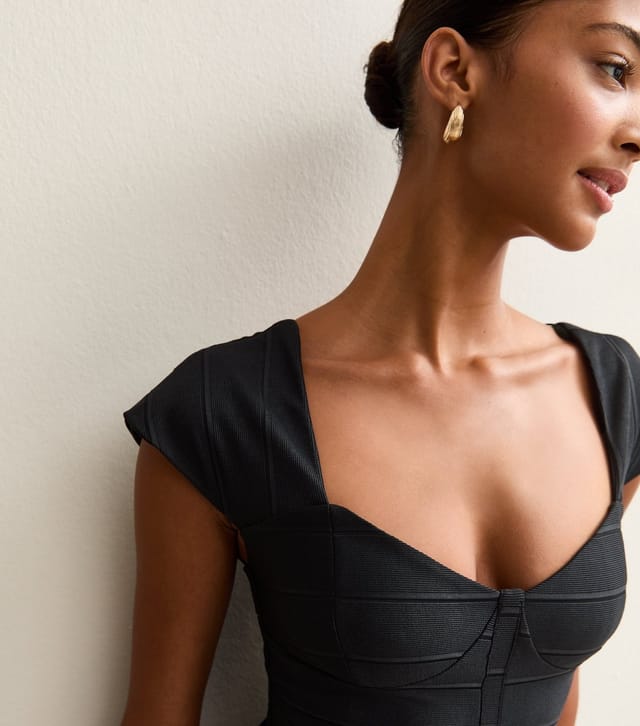 New Look Women's Black Bandage Mini Dress New Look - 2