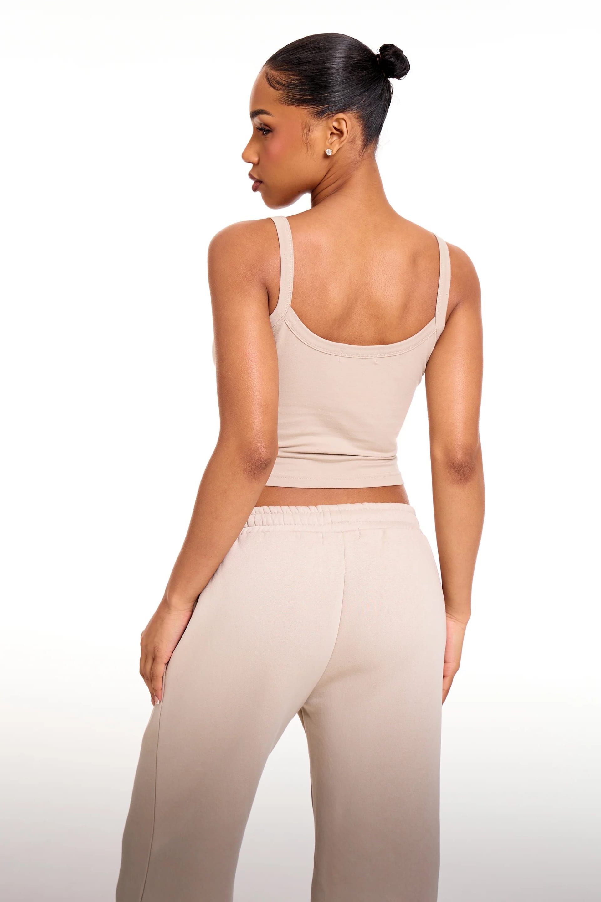 Kaiia Kaiia Chrome Logo Cami Top Ash Taupe - 4