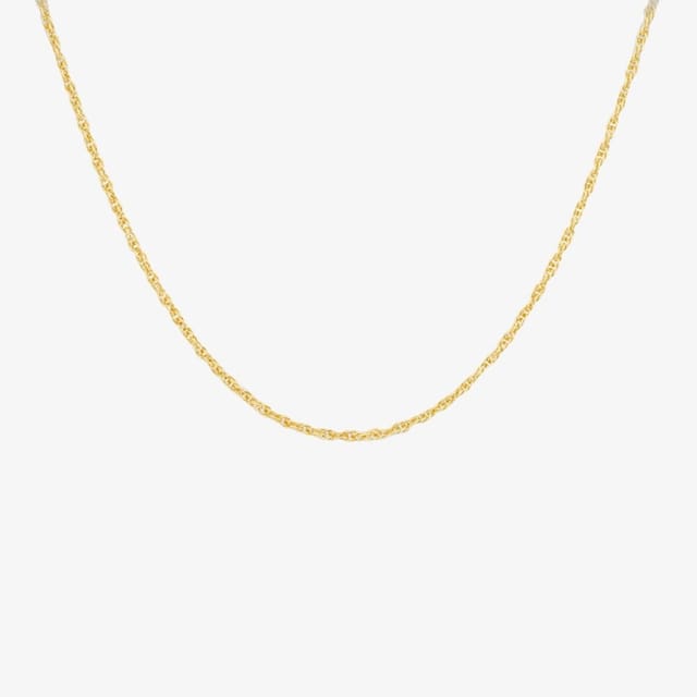 T.H.Baker T.H.Baker Women's 9ct Yellow Gold 51cm Prince of Wales Chain 1.12.1105-51 - 2