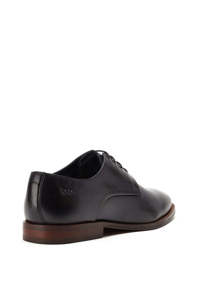 Base London Base London Men's Marley Plain Toe Derby Shoe in Navy - 2