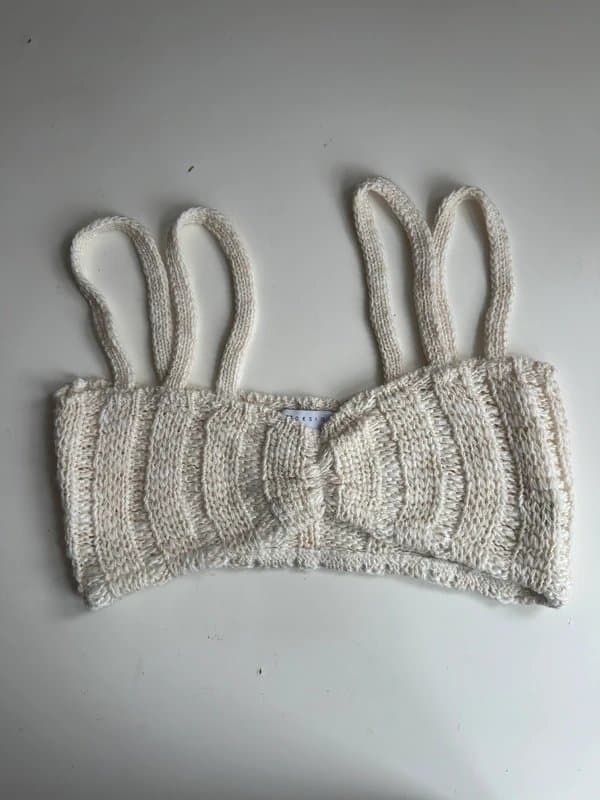 ASOS Cream/white asos crochet bralet