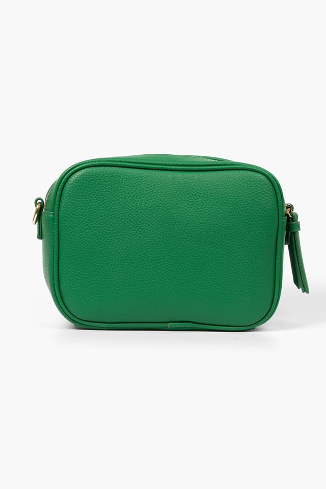 Etre Etre Women's Willa Crossbody Bag - Green, Pebbled Faux Leather in Green - 2
