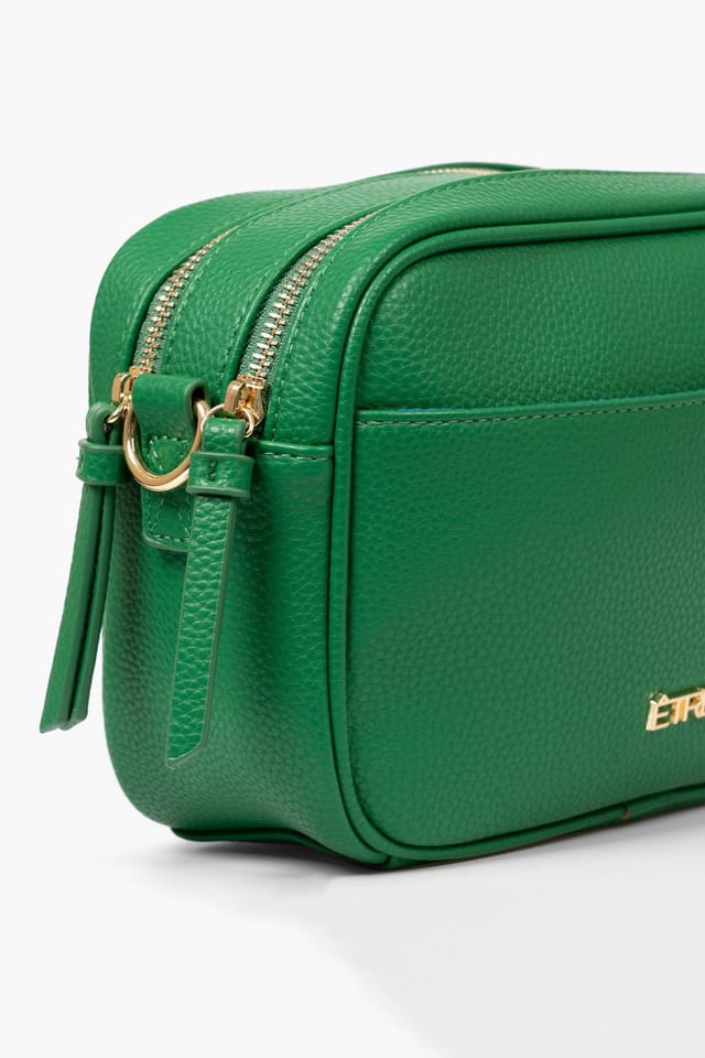 Etre Etre Women's Willa Crossbody Bag - Green, Pebbled Faux Leather in Green - 3