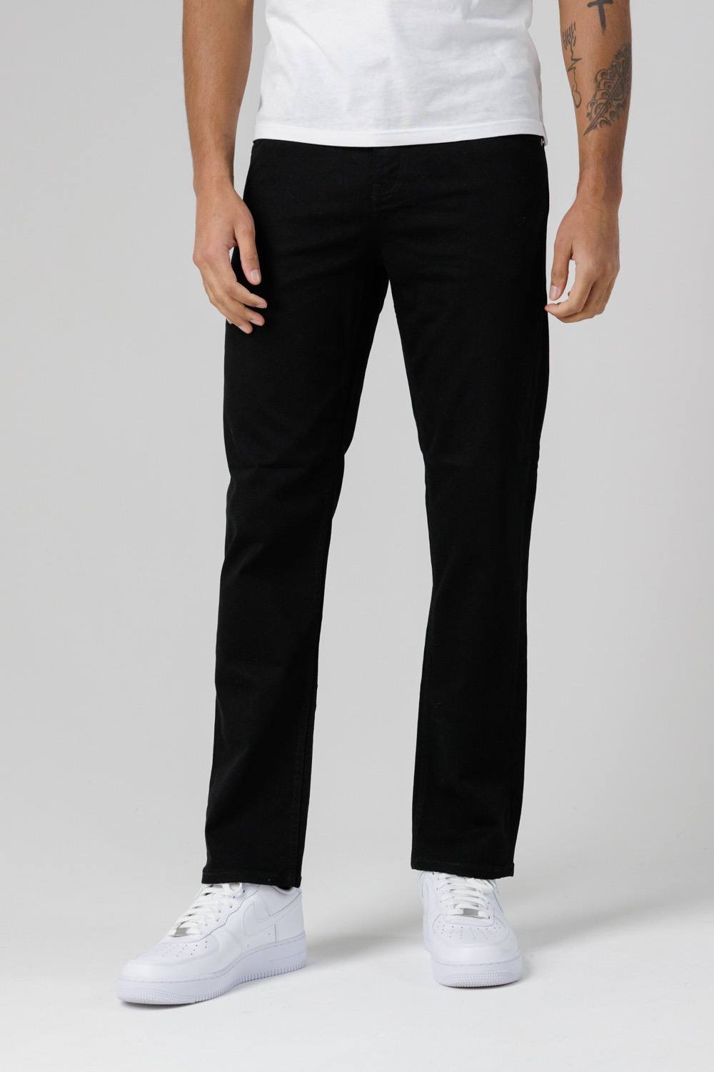 Monkee Genes Monkee Genes Men's Slim Fit Mid-Rise Denim Jeans in Black - 3