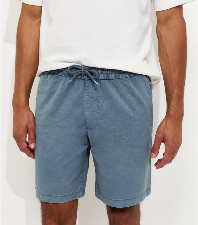 jack & jones Men's Blue Cotton Rich Woven Drawstring Shorts Jack & Jones New Look - 3