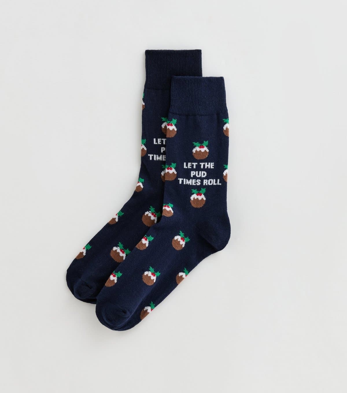 New Look Men's Mens Dark Blue Pudding Pattern Ankle Socks New Look