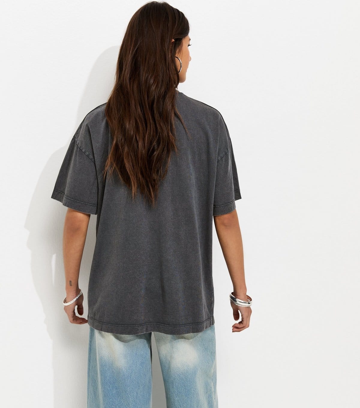 New Look Women's Dark Grey Cotton Blondie Oversized T-Shirt New Look - 4