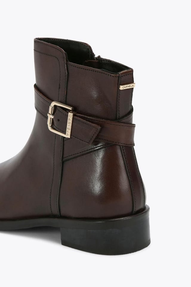 Carvela Carvela Women's 'Pienza Ankle Boot Wf' Leather Boots in Brown - 3