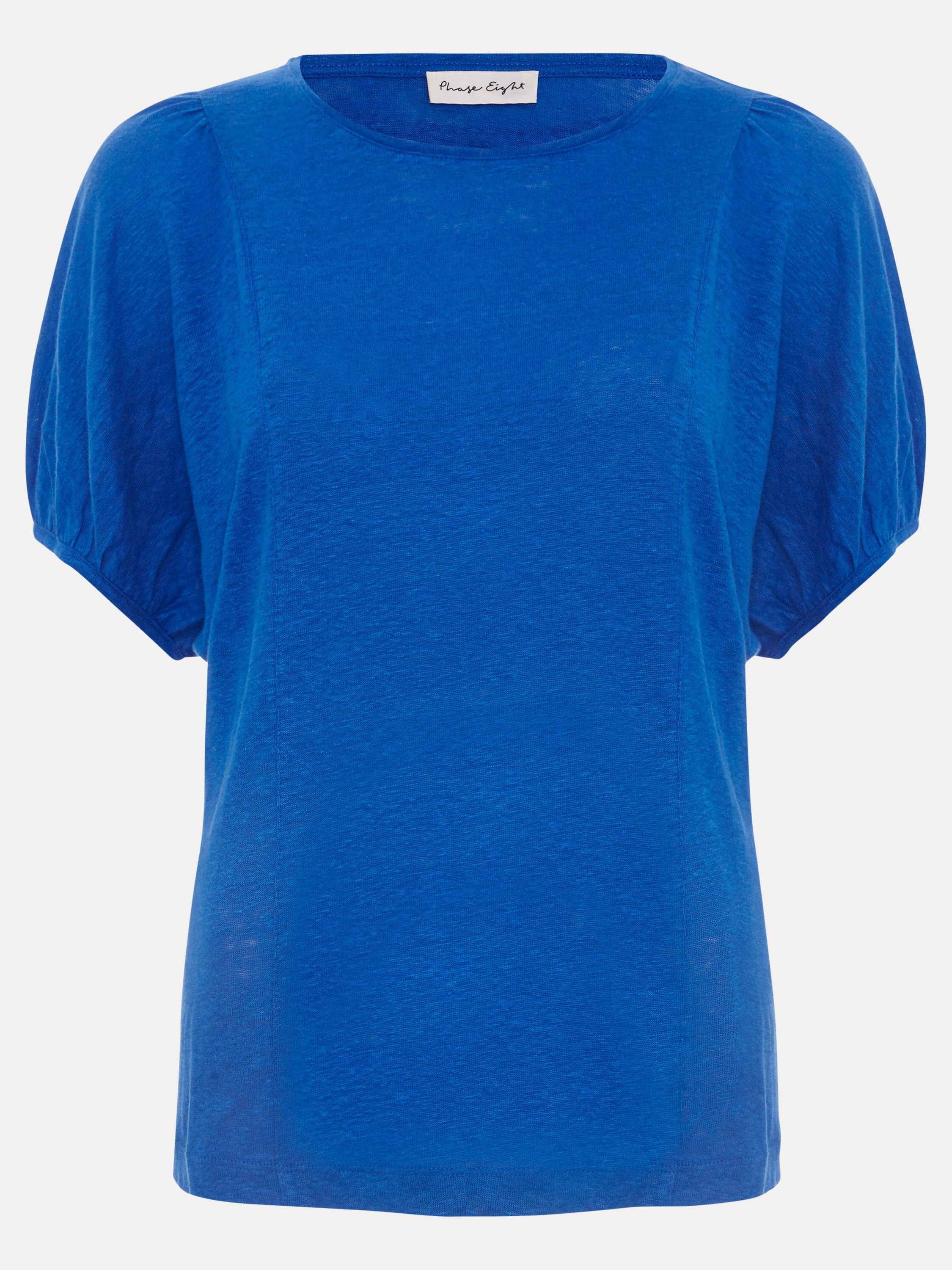 Phase Eight Phase Eight Women's Arabel Linen T-Shirt in Cobalt - 2