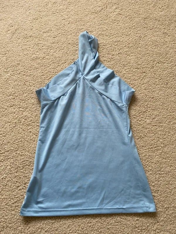 Shein shein blue high neck top