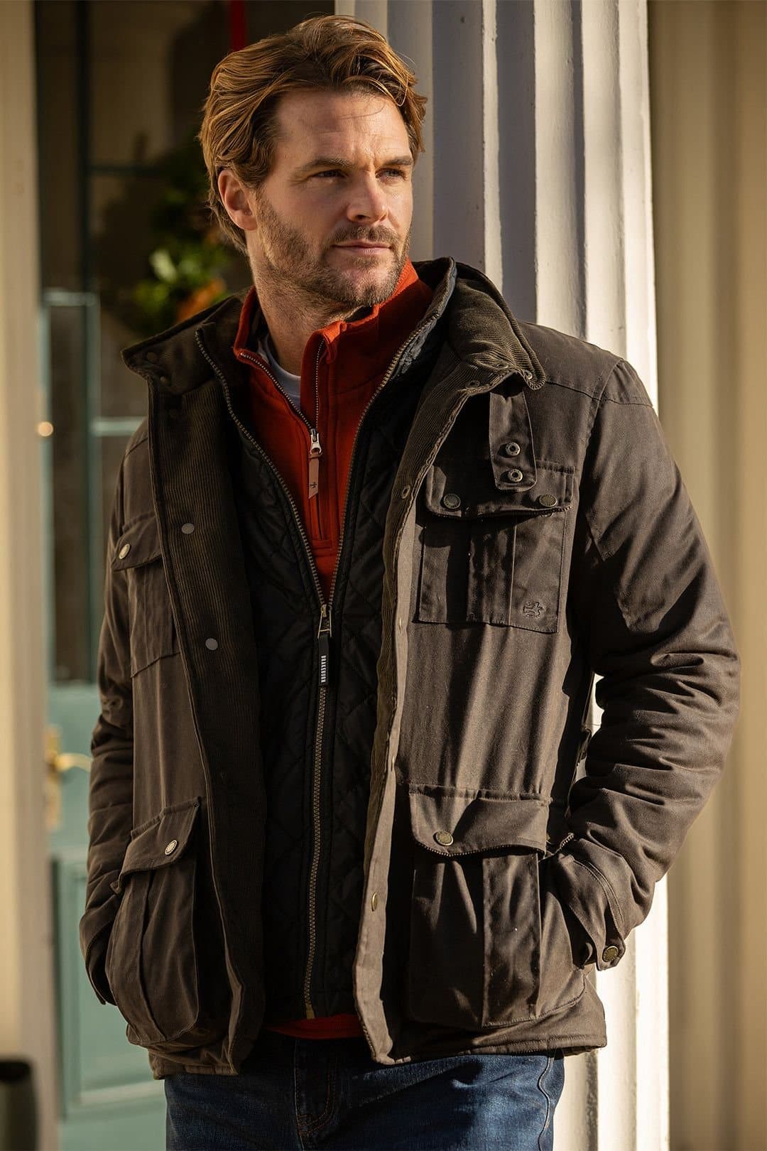 Brakeburn Brakeburn Men's Baker Waxed Flap Pocket Jacket in Brown