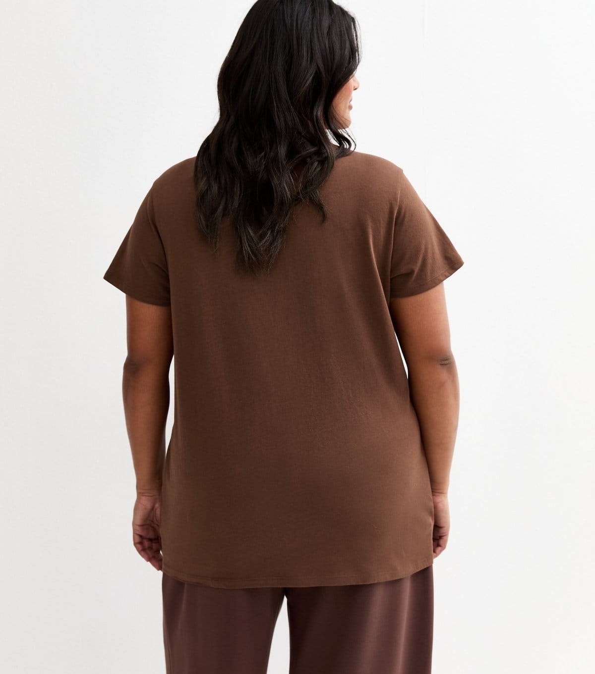 New Look Women's Plus Size Brown NYC Relaxed Tee Curves New Look - 4